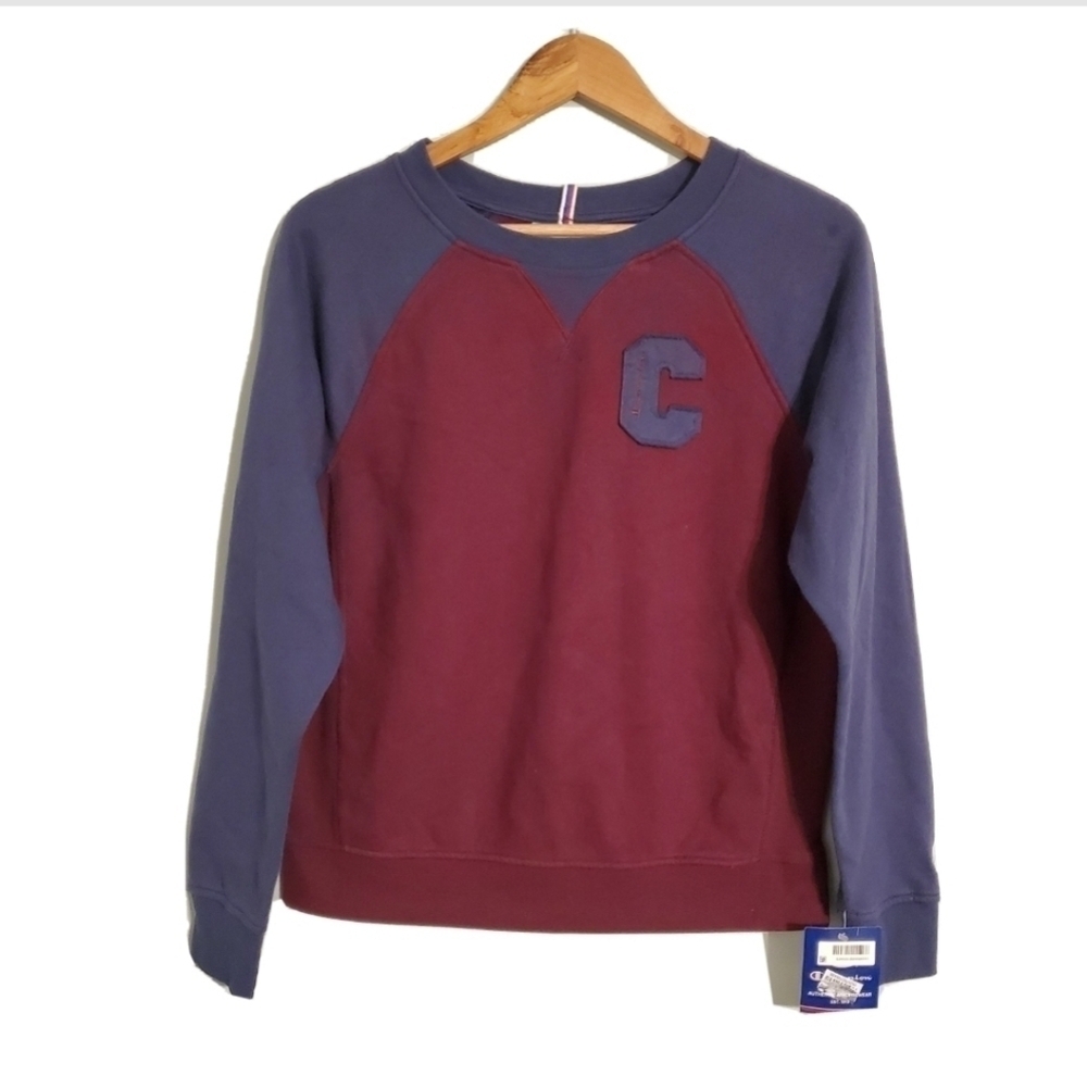 NWT Champion Heritage Fleece Crew Block C Sweater - Picture 2 of 6